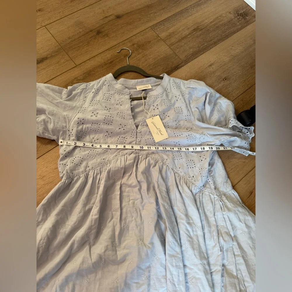 Universal Thread blue colored eyelet cotton dress size XL NEW WITH TAGS - Picture 5 of 9